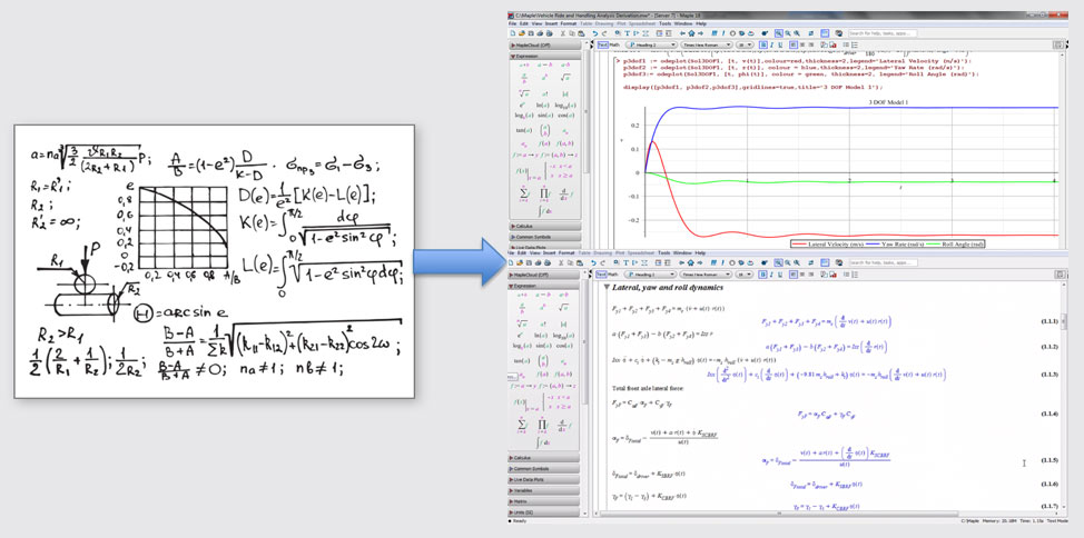 Maple functions as a documentation system for engineering calculations